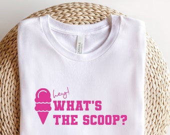 ¿Cuál es la revelación de género Scoop, decoraciones de revelación de género, cuál es la camisa Scoop, revelación de género svg, fiesta de revelación de género, archivos SVG