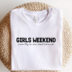 Meisjes Weekend SVG, Girls Trip SVG, Girls Weekend Shirts SVG, Bachelorette Weekend SVG, bijpassende Shirts, Instant Cut File, SVG, JPG, PNG, DXF