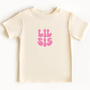 Lil Sis svg, kleine Schwester svg, Kinder svg, Kinder svg, Mädchen svg, Familie svg, gewellte Buchstaben svg, Dxf Eps Ai Png Silhouette Cricut