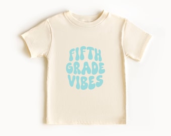 Fifth Grade Vibes svg, 5th Grade svg, Teacher svg, Teacher Shirt, Back to School svg, Boho svg, Wavy Stacked svg, Dxf Png Silhouette Cricut