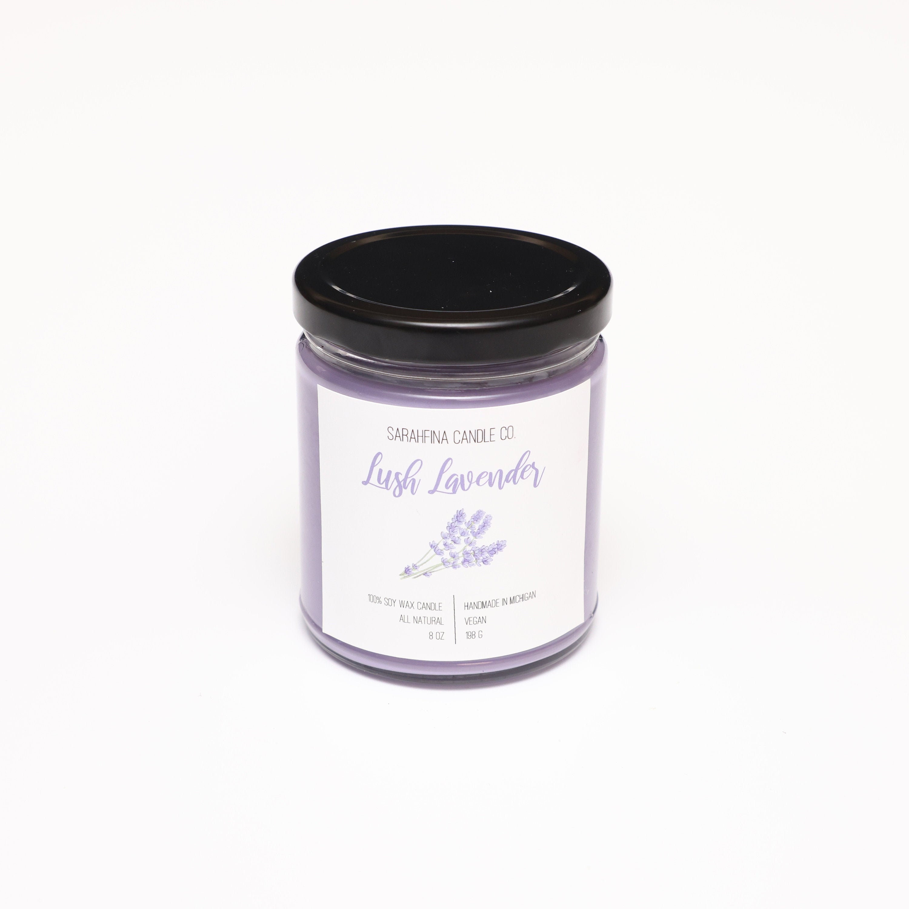 Lush Lavender 7 Oz Soy Candle Etsy UK