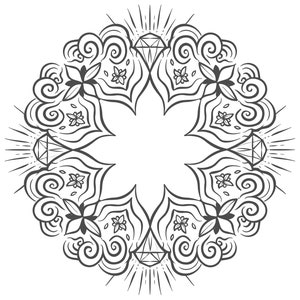 10 Coloring Pages With Circle Patterns | Etsy