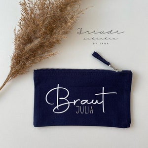 personalisierte Kosmetiktasche / Hochzeit / Braut / Danke sagen / Trauzeugin