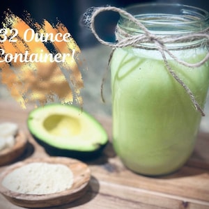 Banana Avocado Fenugreek Deep Conditioner with Lavender and Rosemary Oil Organic Hair Mask Hair Growth Conditioner Strengthening nourishing
