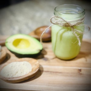 Banana Avocado Fenugreek Deep Conditioner with Lavender and Rosemary Oil Organic Hair Mask Hair Growth Conditioner Strengthening nourishing
