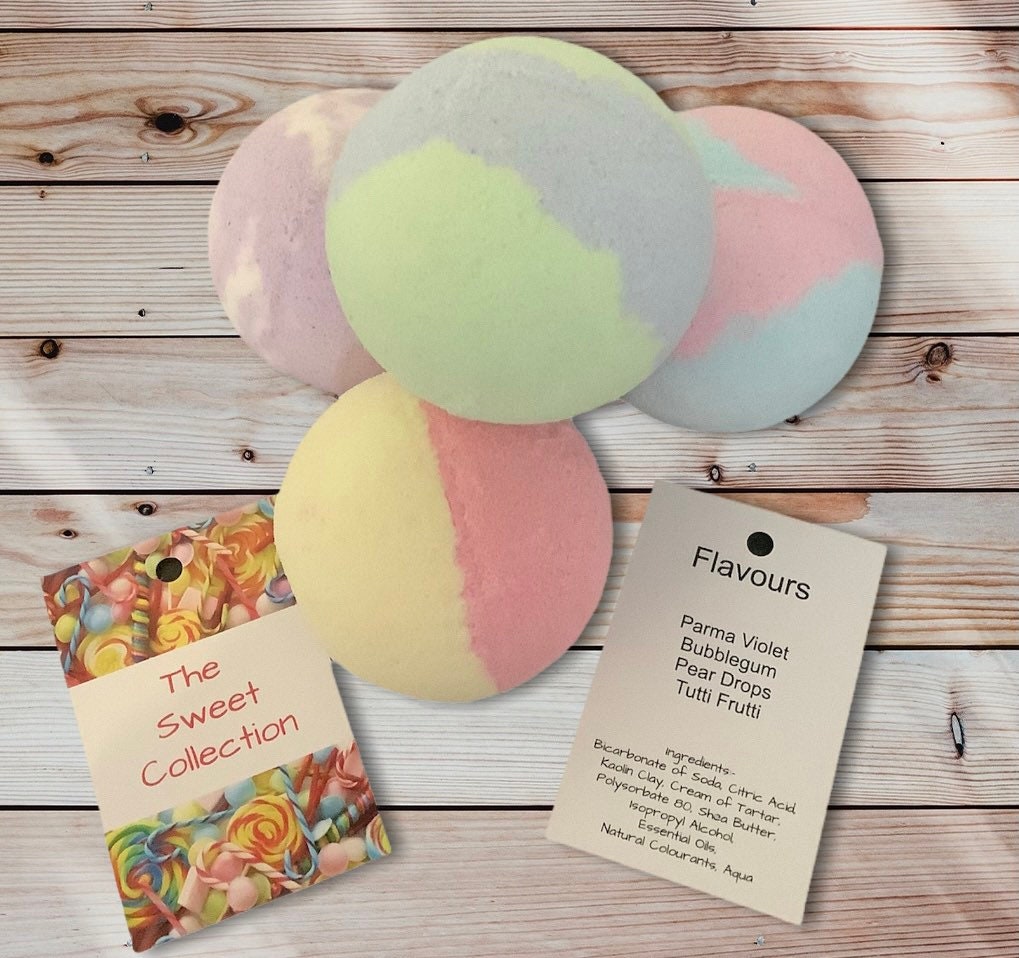 Bath Bombs The Sweet Collection 4 x bathbomb gift set Etsy