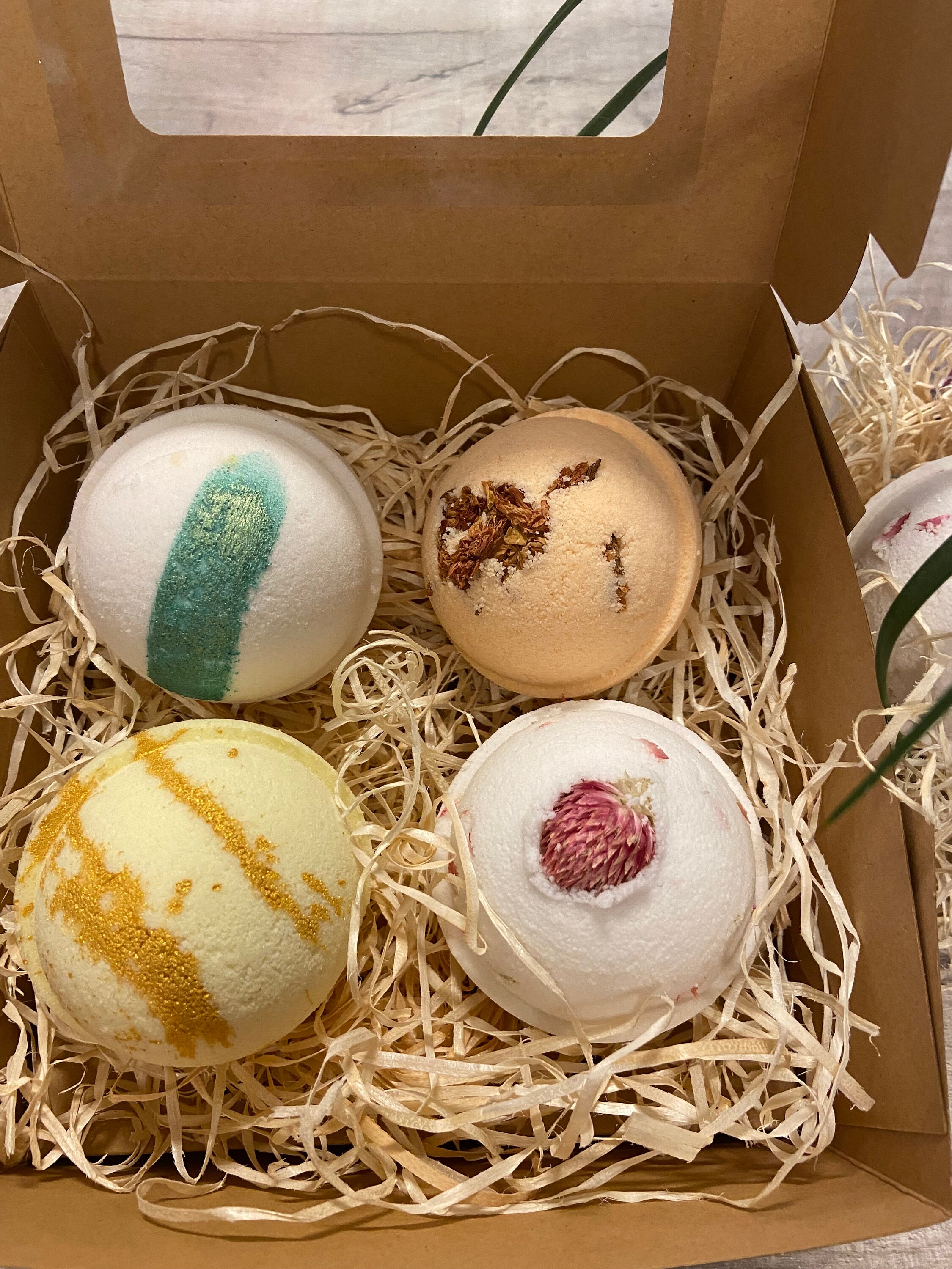 Bath Bombs Set of 4 Large Bath Bombs Luxury Get Well Soon | Etsy