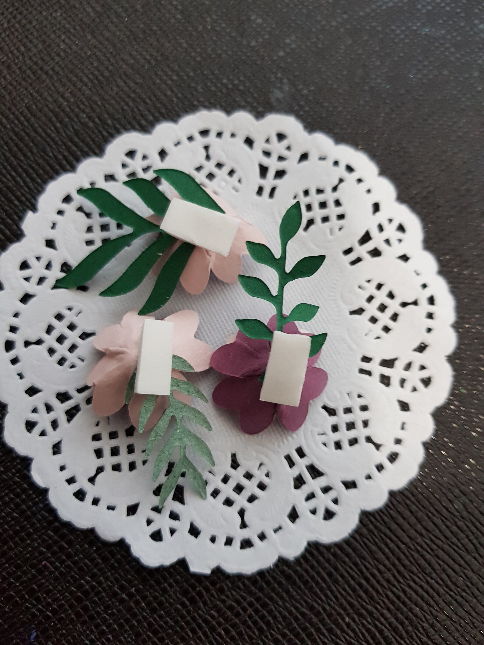 Handgemachte Karte Verzierungen 10 x Blumen lila und rosa | Etsy