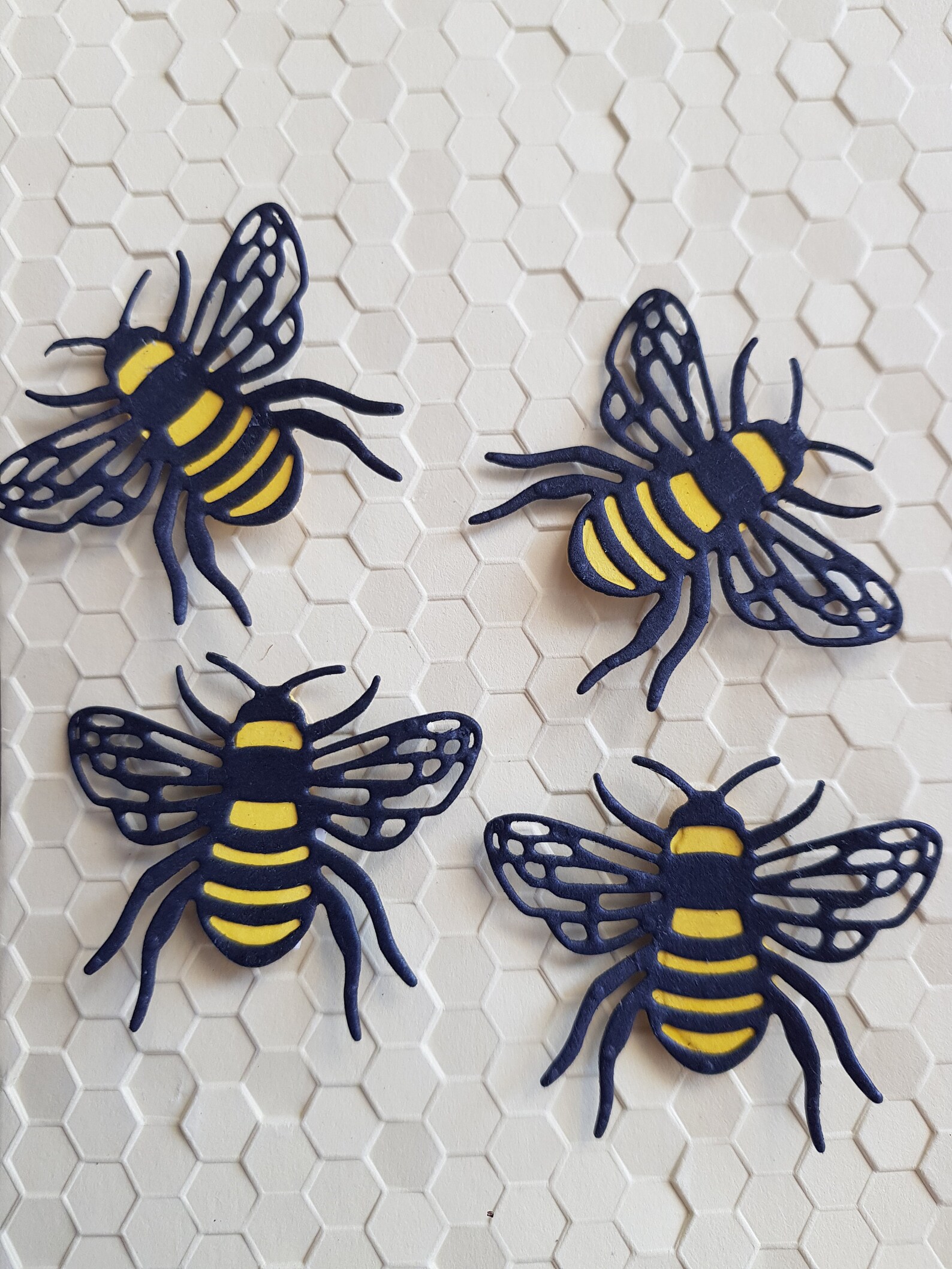 Handmade Card Embellishments 10 x Bees Etsy 日本