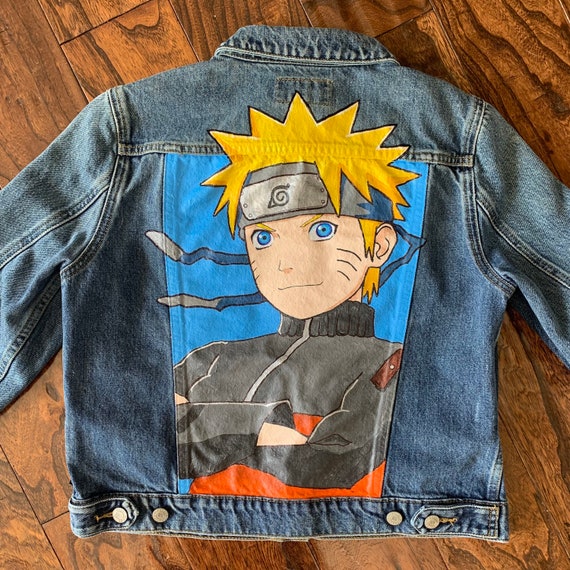 Naruto Uzumaki Custom Hand Painted Blue 