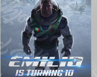 Light-year, Light, year themed Invitation, Digital Invitation, Customized Invitation, Light, year template, Instant Download Birthday