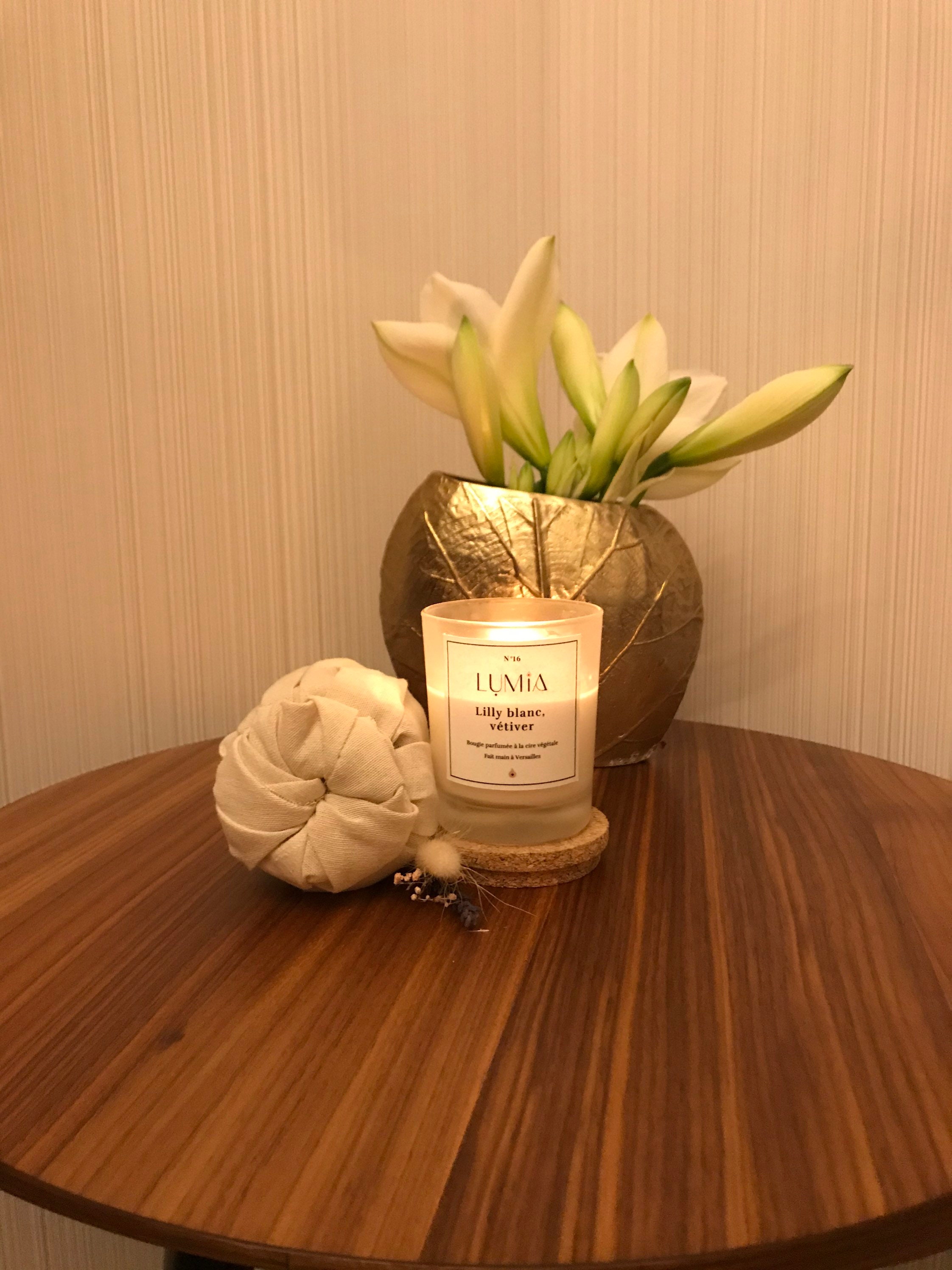 Lily Blanc et Vétiver Bougie Parfumée