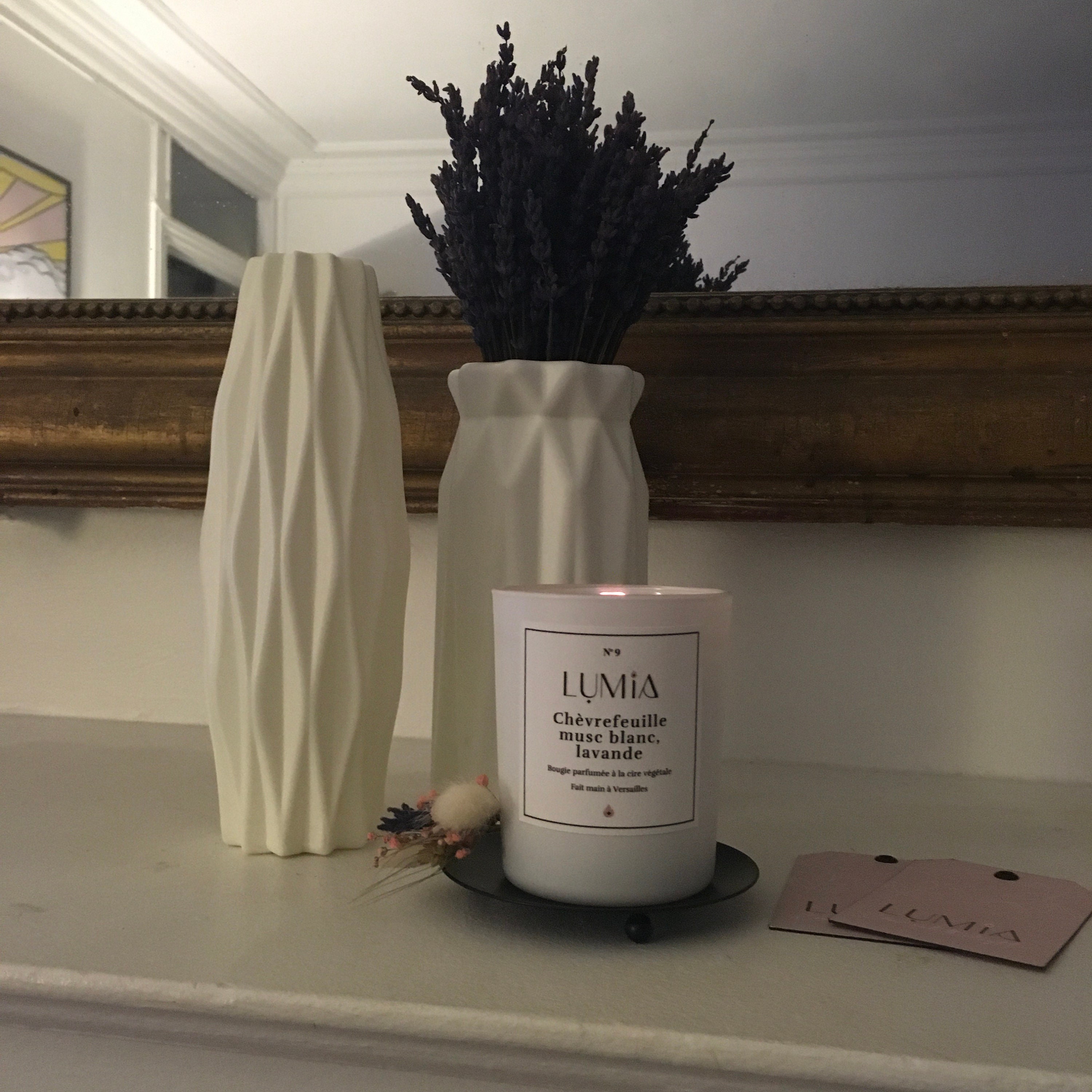 Lavande, Chèvrefeuille, Musc Blanc, Bougie Parfumée