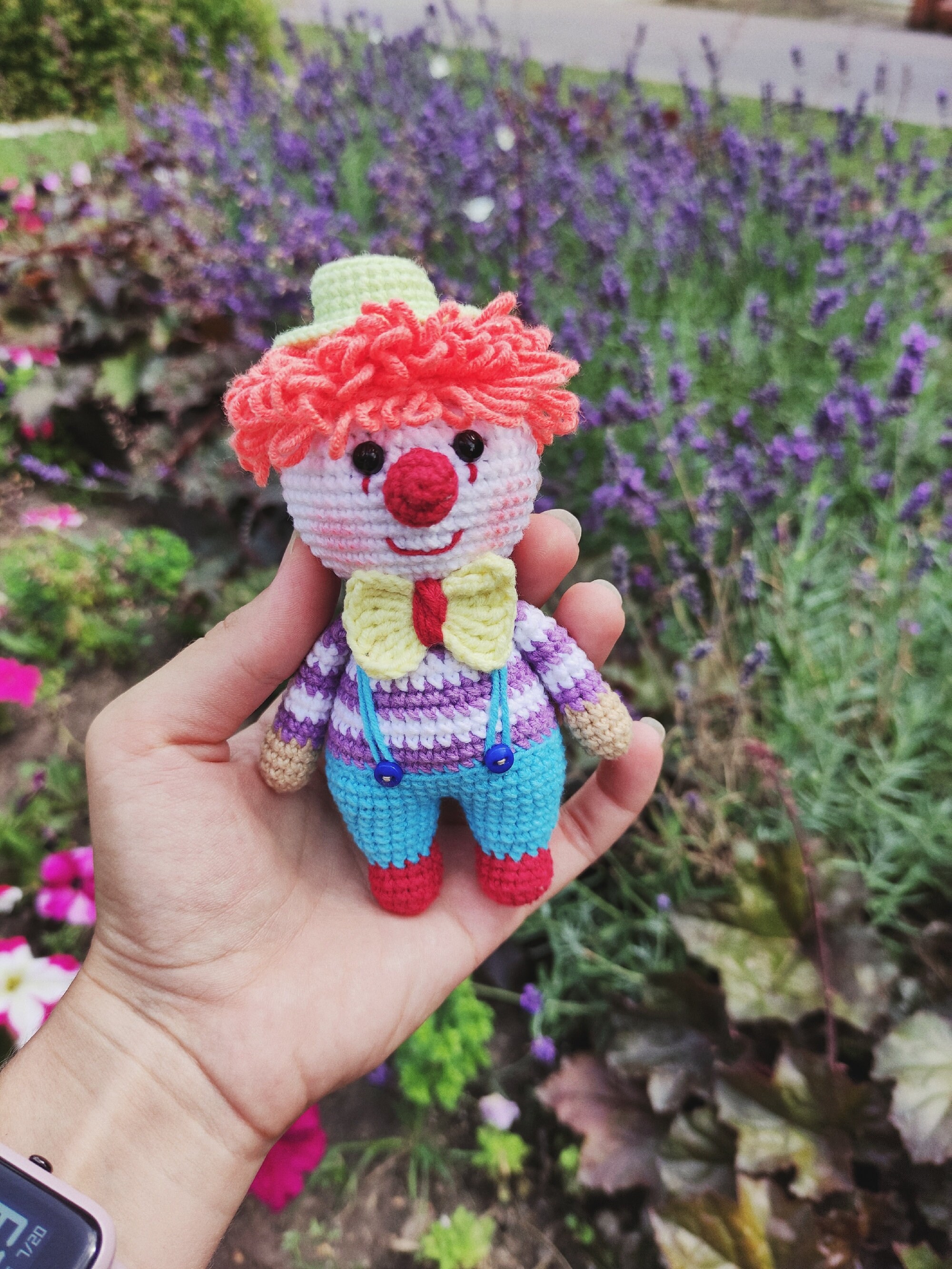 Clown crochet pattern jester amigurumi little doll Etsy