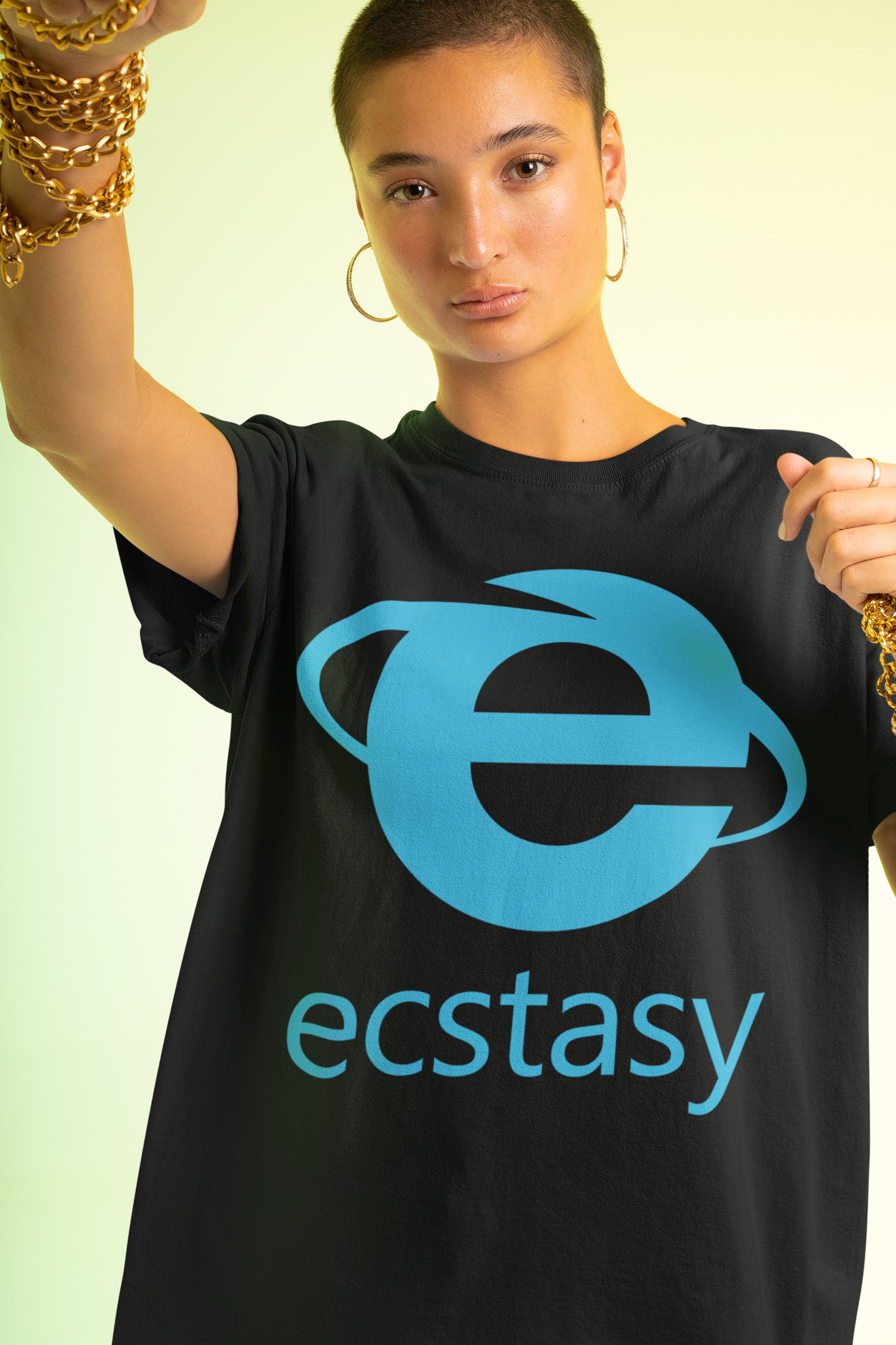Ecstasy T Shirt Unisex Internet Explorer MDMA Molly Y2K 2000s Rave