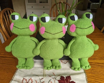 Froggy Friend Crochet Amigurumi Plush *Handmade*