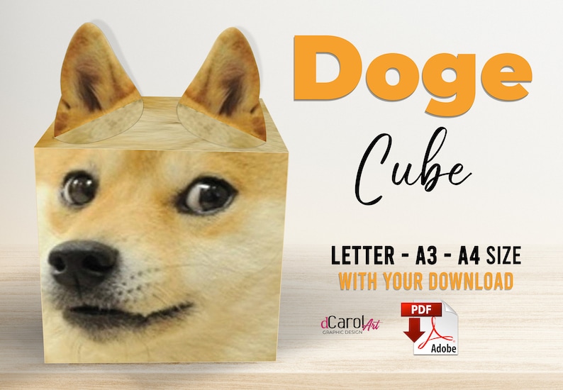 doge-cube-papercraft-template-diy-lowpoly-toy-3d-origami-etsy