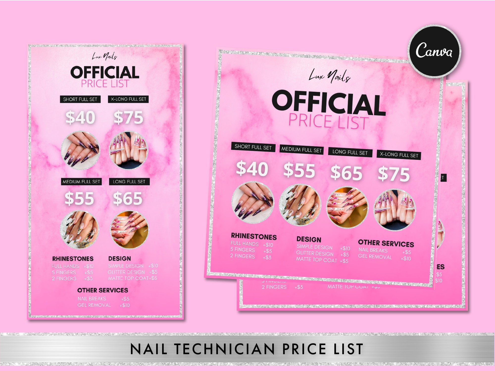 Nail Tech Price List Price List Flyers Price List Nail Tech Etsy nail-tech-price-list-price-list-flyers-price-list-nail-tech-etsy