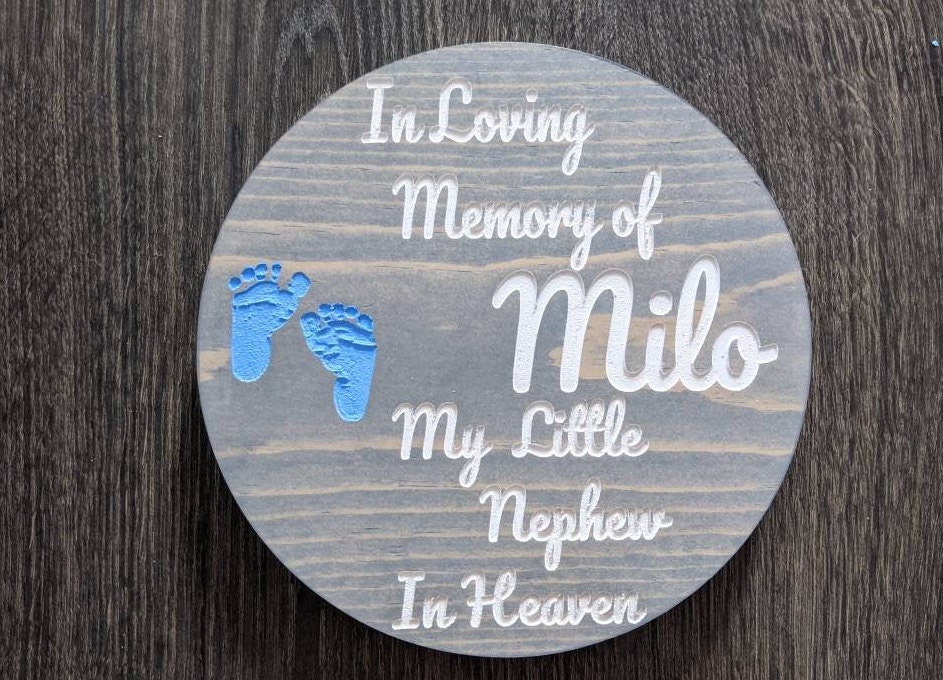 In Loving Memory Keepsake Memorial for Baby Etsy