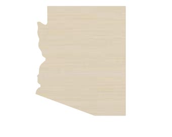 Arizona Wood Shape, Blank DIY Craft Supply