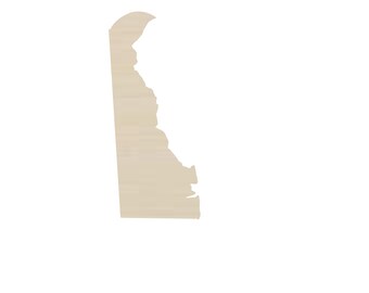 Delaware blank wood Shape, Blank DIY Craft Supply