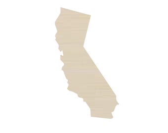 California blank wood Shape, Blank DIY Craft Supply