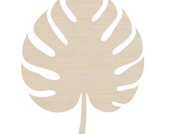 Blank monstera Shape, Craft & Paint Party Supply
