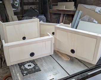 Van Upper Cabinet // Inset doors // Strong and lightweight // Handcrafted in Portland, Or