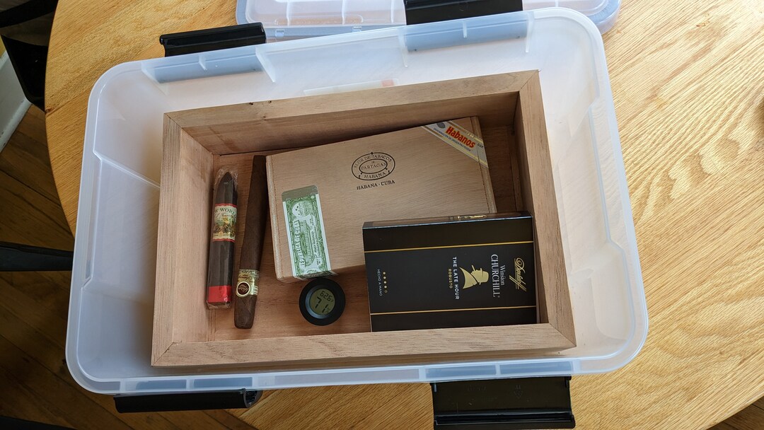 Humidor // Tupperdor // Spanish Cedar // Man Cave Etsy