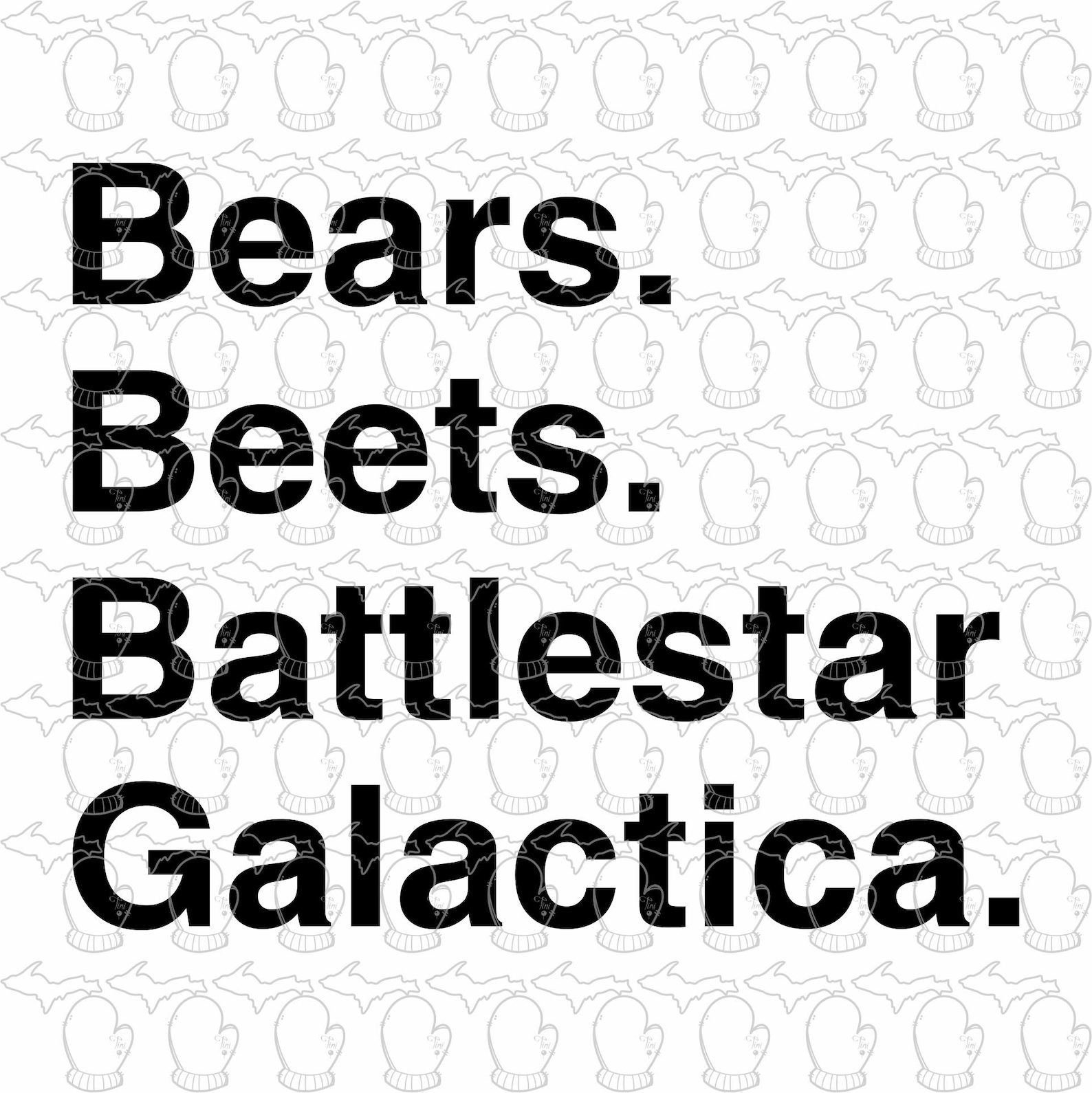 Bears Beats Battlestar Galactica SVG File PDF File Vector Art Etsy