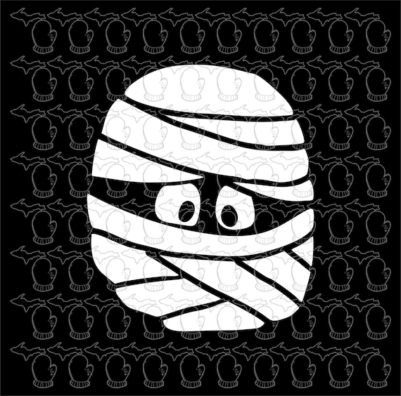 Cute Mummy SVG file PDF file Vector Art SVGCute Halloween | Etsy