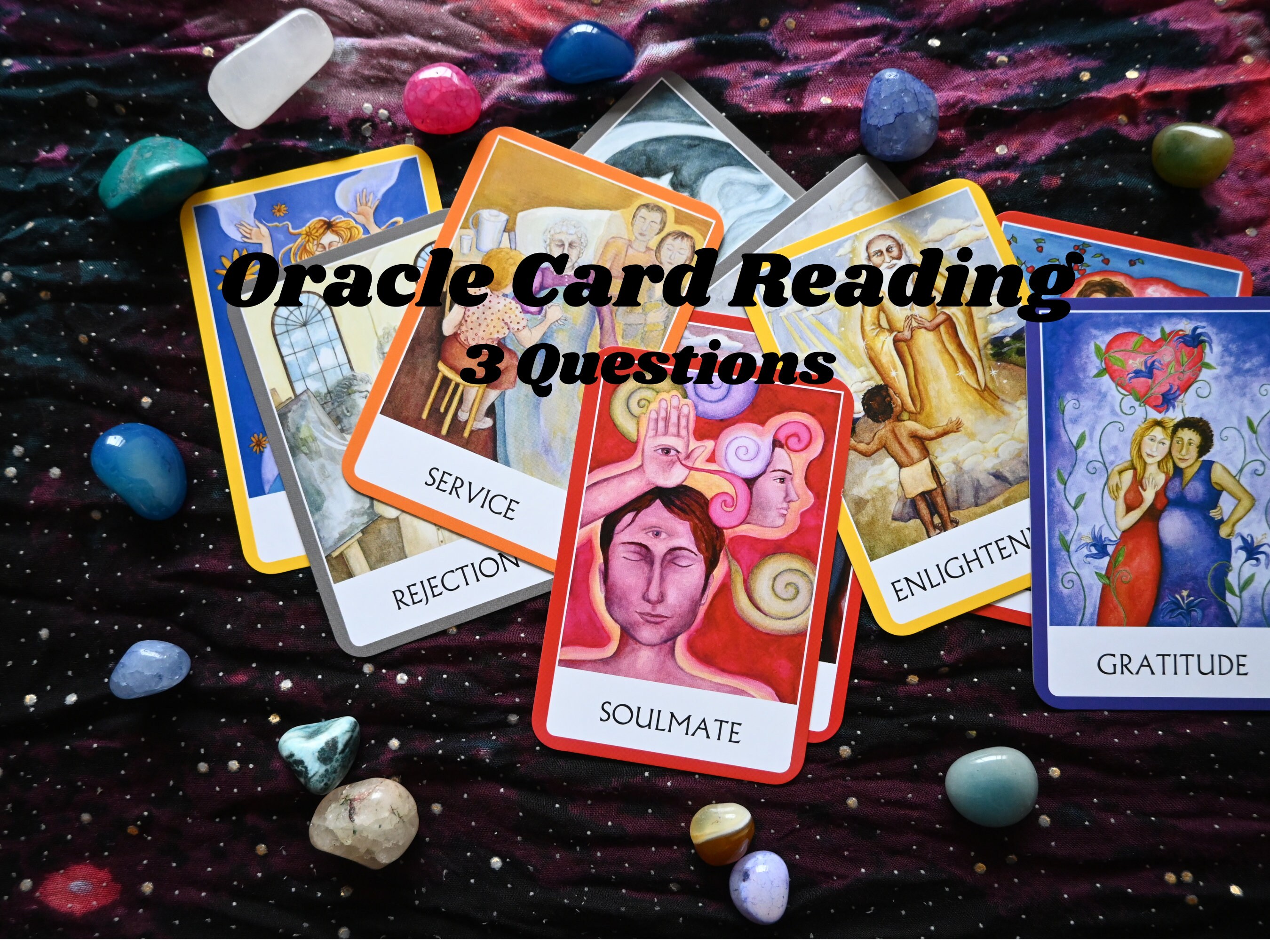 Oracle Card Reading 3 Questions Etsy