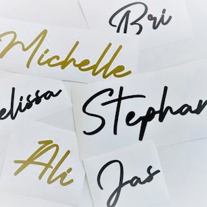 Custom Vinyl Name Decals: Personalized Stickers for Tumblers
