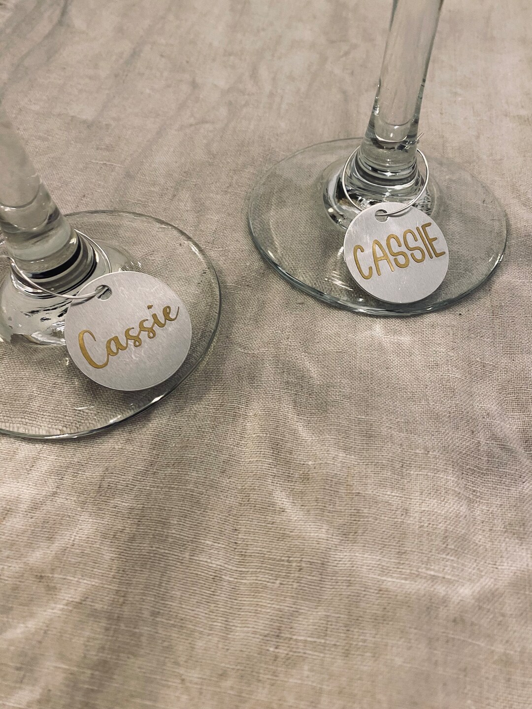 Custom Wine Charms Vinyl Wine Charms Personalized Wine Etsy