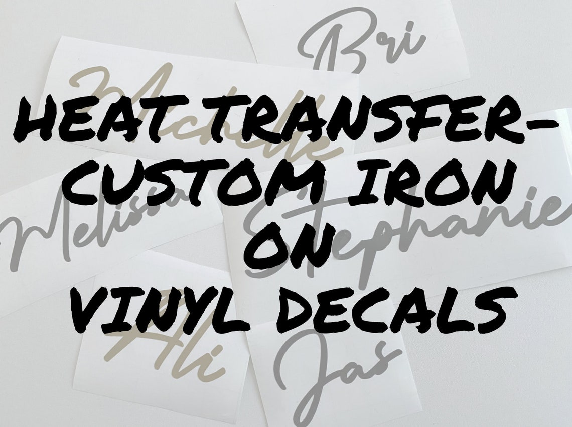 Iron on DECAL ONLY Custom Ironon Decal for Tshirts Heat Etsy UK