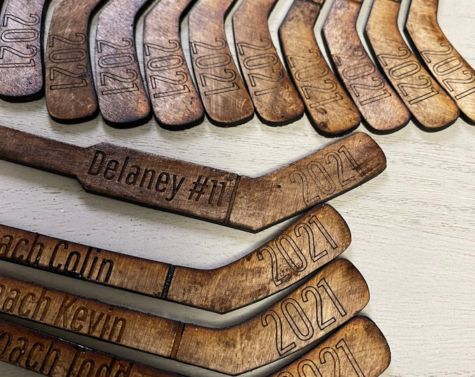 Hockey Stick Ornaments