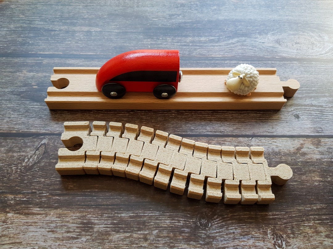 Wooden Train Flexible Rail Connector Wooden Rail 3D Printing Compatible