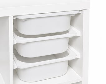 Regalschiene kompatibel mit Kallax und Trofast inkl. Montagehilfe + Schrauben (ohne Boxen) | 3D-Druck | Recycling & Nachhaltig | Ikea Hack