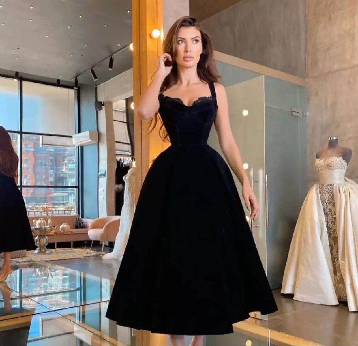 Elegant Black Dress - Etsy