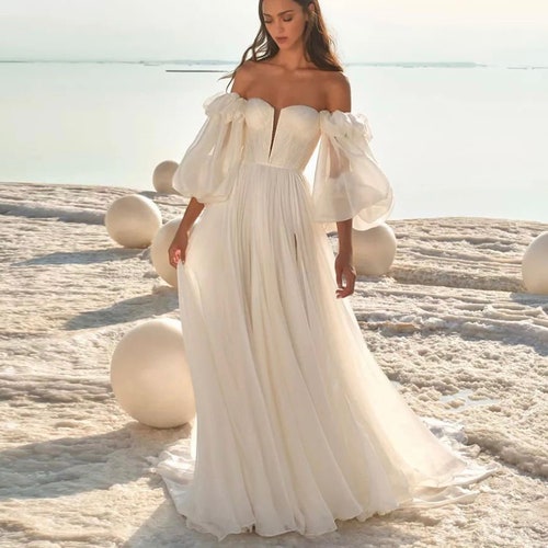 Boho Beach Wedding Gown