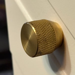 Gerändelte Messing Schrankgriffe/Schubladenknäufe