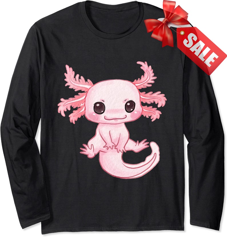 Cute Baby Axolotl Pastel Goth Cute Kawaii Animal Long Sleeve Etsy