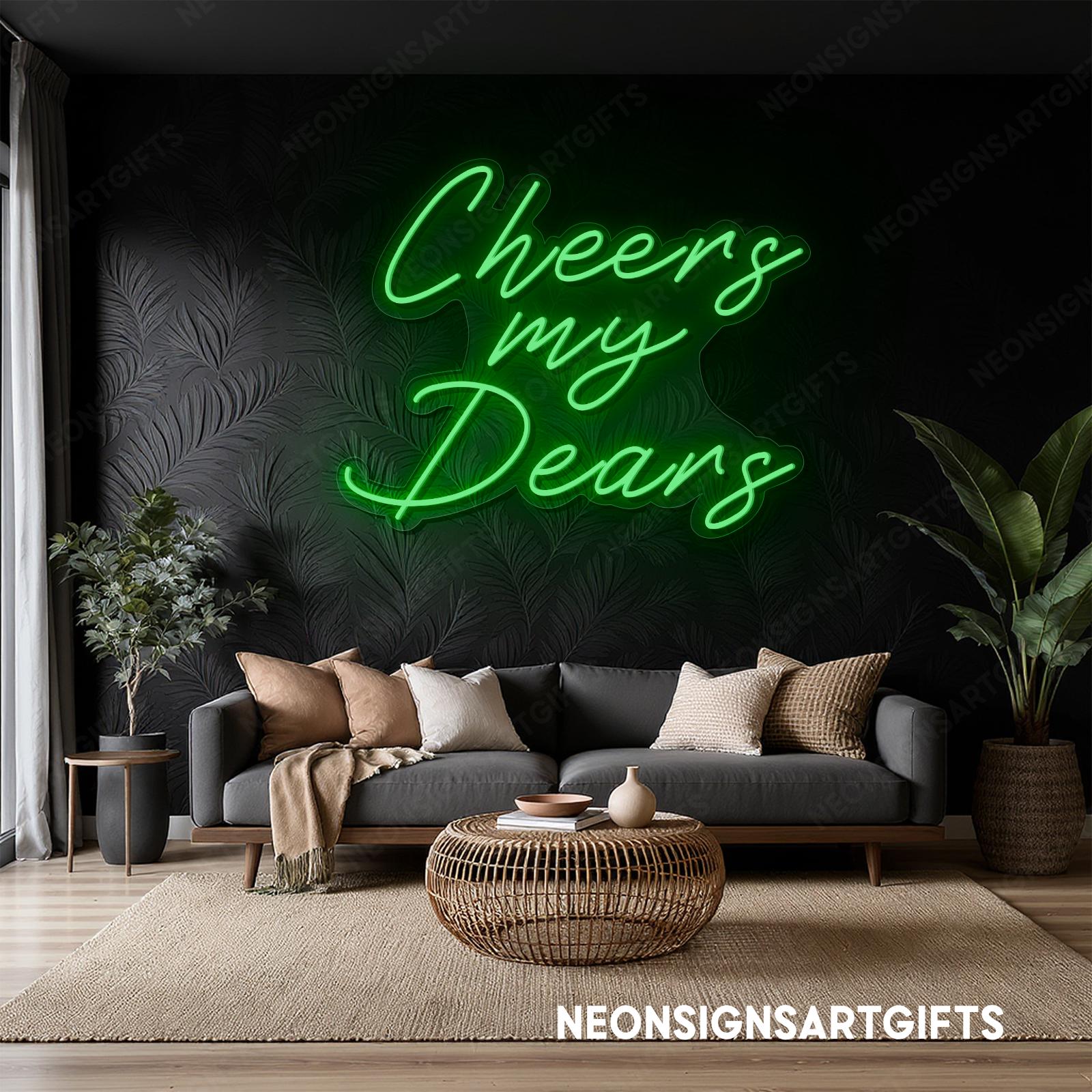 Cheers My Dears LEDネオンサイン、Cheers My Dearsネオンライト 