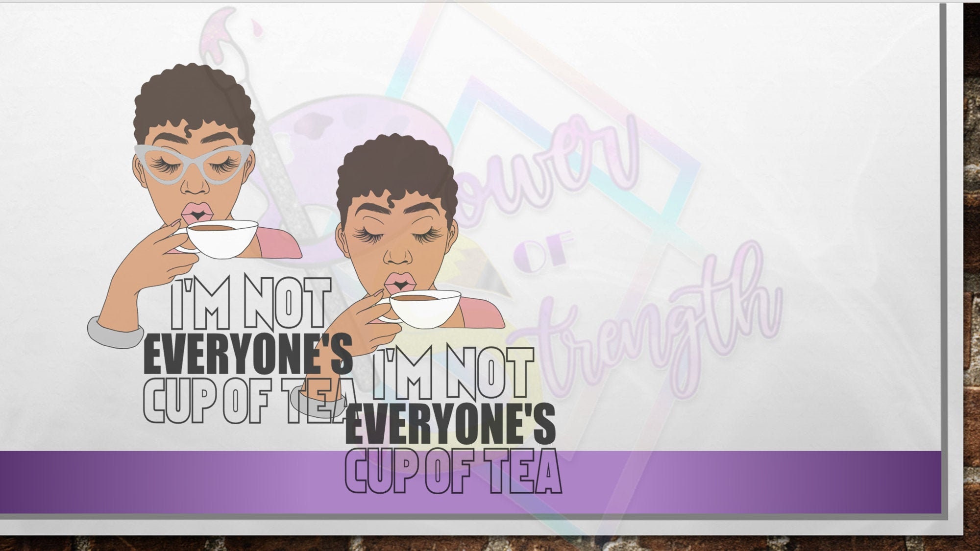 I'm Not Everyone's Cup of Tea SVG l PNG Cut file. Etsy