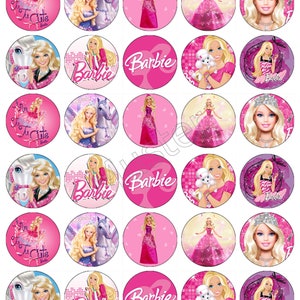 Confezione da 30 toppers per muffin Barbie decorazione per muffin muffin topper party senza lattosio senza glutine vegano