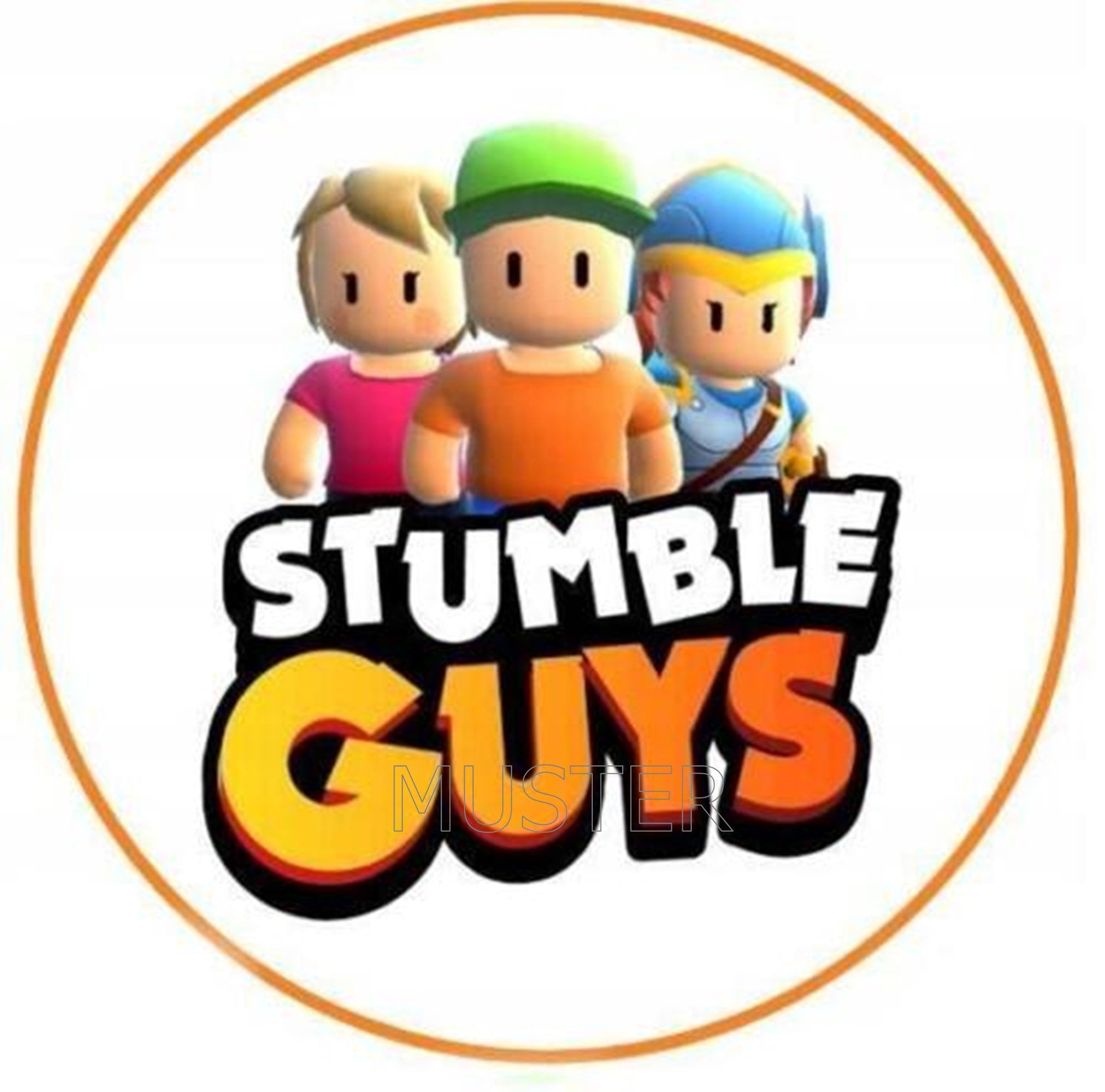 Jogo de fondant Stumble Guys Cake Topper Cake Picture Zuckerbild +