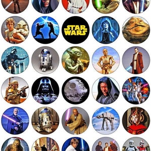 30 Star Wars Muffin Toppers Muffin Decoration muffin topper Party Lactose-free Gluten-free Vegan