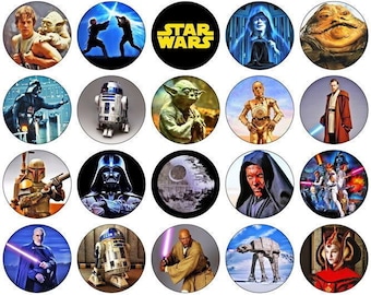 30 Star Wars muffin toppers, muffin decorations, party decorations, lactose-free, gluten-free, vegan