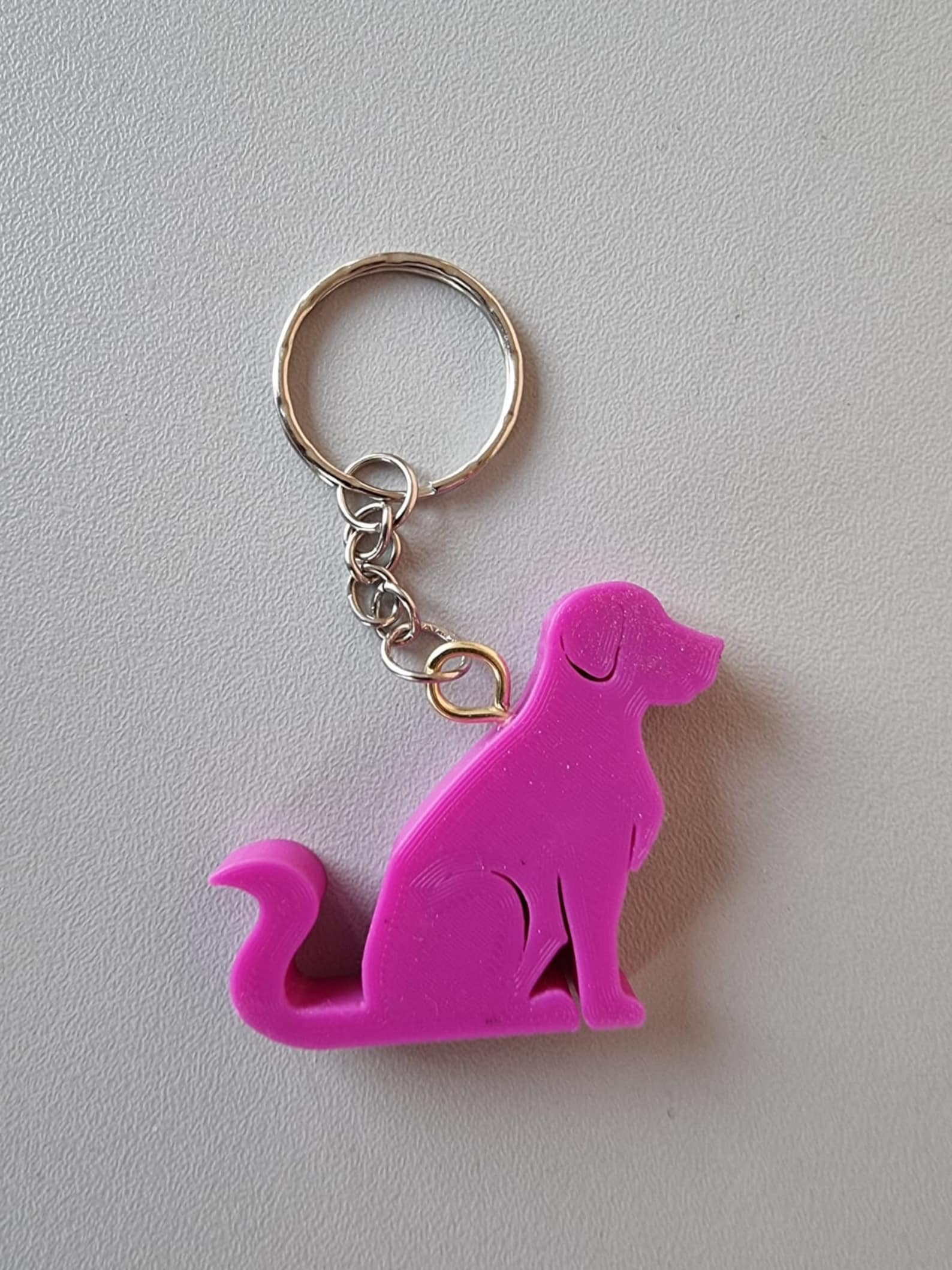Personalized Keychain Dog Keychain Etsy