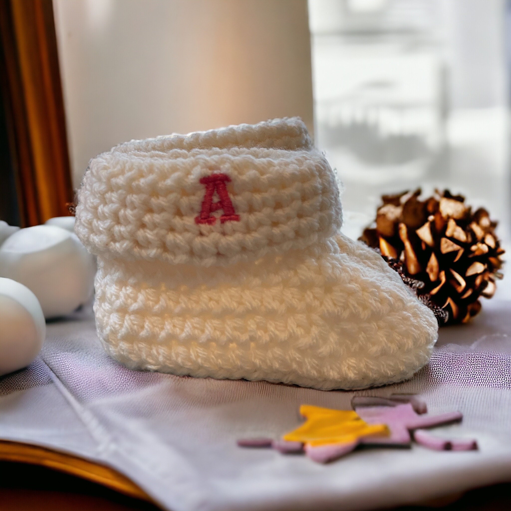 Handmade Crochet Newborn Bunny Gift Set (3pc) – Blue Jumpsuit, Baby Shower Gift